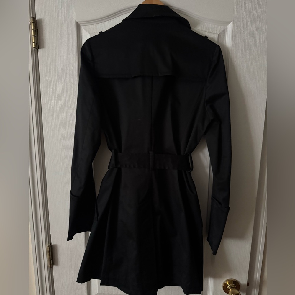 Bird by Juicy Couture  Women's Black Trench Coat - Picture 2 of 3